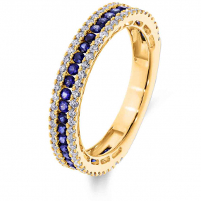 Bague Saphirs et Diamants