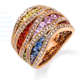 Bague Saphirs Rainbow similaire