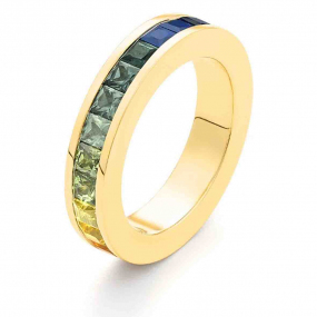 Bague Saphirs Rainbow - Tour Complet