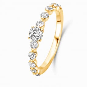 Bague solitaire Amour 0.40 ct similaire
