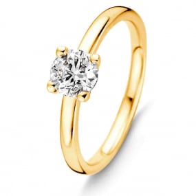 Bague Solitaire Chaton 1 ct similaire