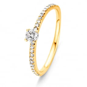 Bague solitaire Chaton Beyond - 0.08 ct