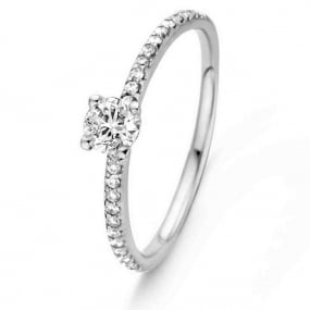 Bague solitaire chaton Beyond 0.18 ct