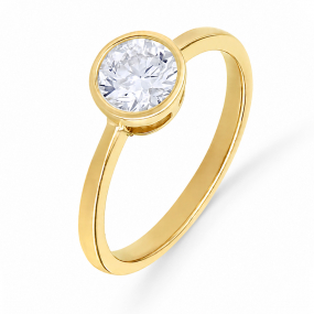 Bague solitaire diamant de laboratoire similaire
