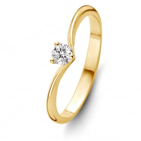Bague Solitaire Embrace 0.14 ct