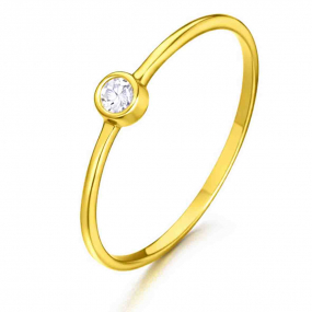Bague solitaire en or avec diamant
