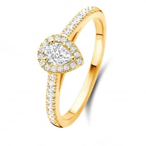 Bague solitaire Halo Beyond- 0.30 ct similaire