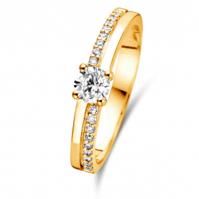 Bague solitaire Resonance 0.3 ct