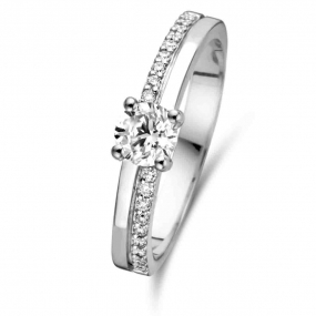 Bague solitaire Resonance 0.4 ct