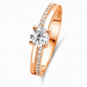 Bague solitaire Resonance 0.5 ct