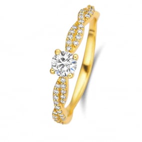 Bague Solitaire Twist 0.30 ct similaire