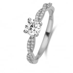  Bague Solitaire Twist 0.50 ct similaire