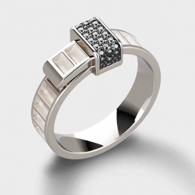 Bague Unknow Bind me Diamant Noir - Or