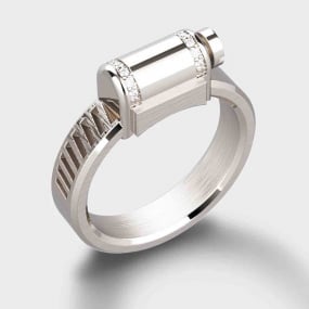 Bague Unknow Love Affair - Argent Serti-Partiel Diamants Blancs