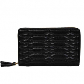 Bo�te � Bijoux Wolf 1834 - Lauren Large Portfolio - Noir