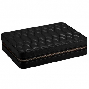 Bo�te � Bijoux Wolf 1834 - Lauren Large Zip Case - Noir