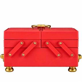 Bote  Bijoux Wolf 1834 - Marla Aaron Baby Everything Box - Red