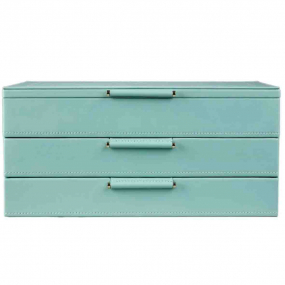 Bo�te � Bijoux Wolf 1834 - WOLF x Fiona Howard Sophia Jewellery Box - Jade