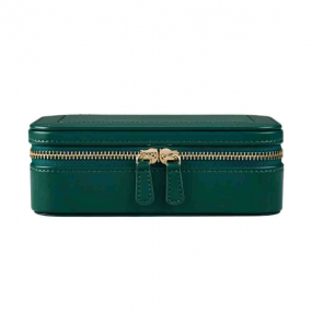 Bo�te � Bijoux Wolf 1834 - WOLF x Fiona Howard Sophia Travel Zip Case - Forest Green