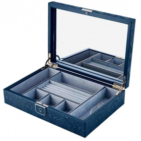 Bo�te � Bijoux Wolf 1834 - Wolf X Liberty medium Jewelry Box - Bleu