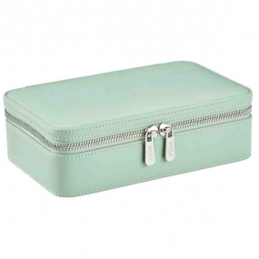 Bo�te � Bijoux Wolf 1834 - Wolf X Liberty medium Jewelry Zip Case - Vert Pastel