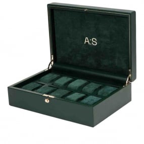 Boite Montre Wolf 1834 - Analog/Shift Vintage Collection 10 Piece Watch Box - Vert