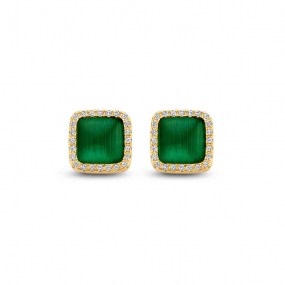 Boucle d'oreille en argent plaqu or en complment