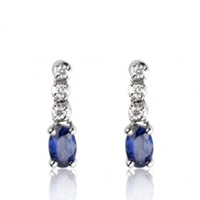 Boucle d'oreille saphir similaire