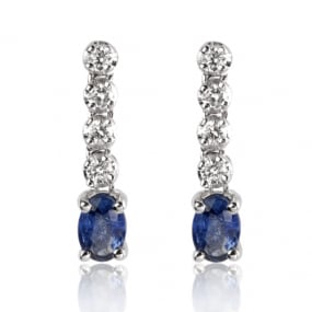 Boucle d'oreille saphir similaire
