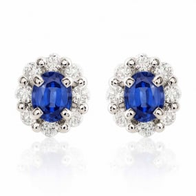 Boucle d'oreille saphir similaire