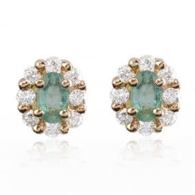 Boucle d'oreille meraude similaire