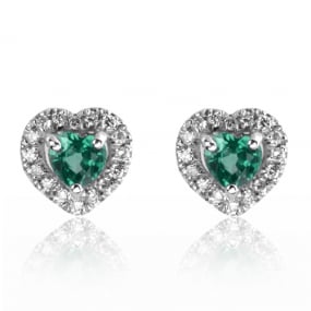 Boucles d'oreilles meraudes