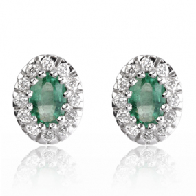 Boucles d'oreilles meraudes similaire