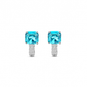 Boucles d'oreilles argent avec pierre similaire