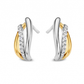 Boucles d'oreilles Argent et plaqu or en complment