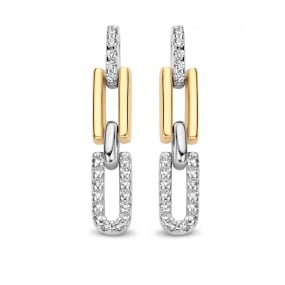 Boucles d'oreilles Argent et plaqu or similaire