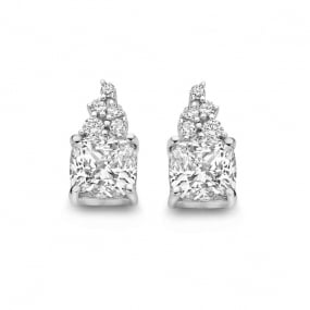 Boucles d'oreilles Argent pavage en complment