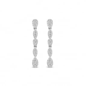 Boucles d'oreilles argent pendantes en complment