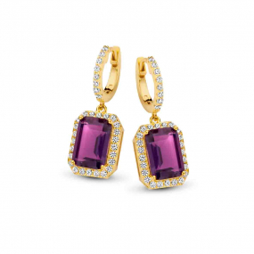 Boucles d'oreilles argent plaqu or en complment