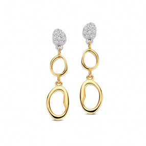 Boucles d'oreilles argent plaqué or en complément