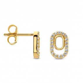Boucles d'oreilles argent plaqué or similaire