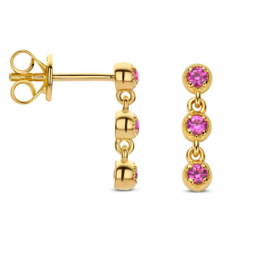 Boucles d'oreilles argent plaqué or en complément