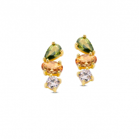 Boucles d'oreilles argent plaqué or similaire