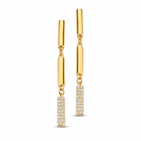 Boucles d'oreilles argent plaque or - en complment