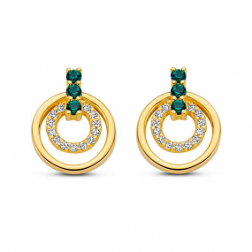 Boucles d'Oreilles argent plaqu or - similaire
