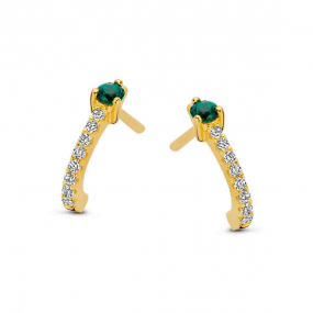 Boucles d'Oreilles argent plaqu Or - similaire