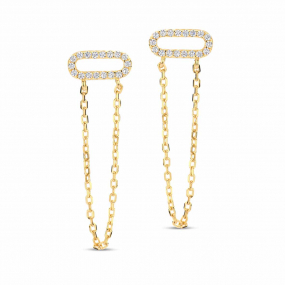 Boucles d'oreilles argent - plaqu or similaire
