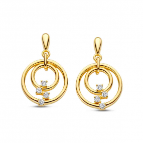 Boucles d'oreilles argent plaqu or similaire