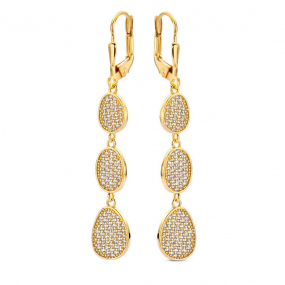 Boucles d'oreilles argent plaqu or similaire