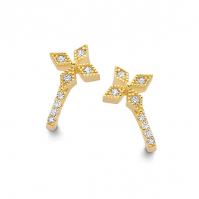 Boucles d'oreilles Argent plaqu or similaire